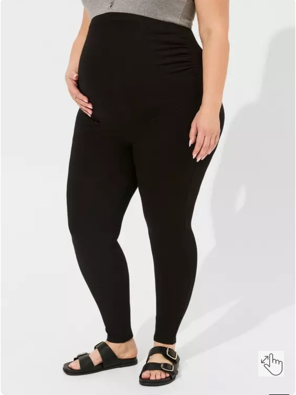 Torrid black Full length premium maternity leggings Size 1 (14/16) plus size
